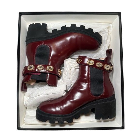 Gucci Trip Bootie with Jewels - Picture 14 of 16